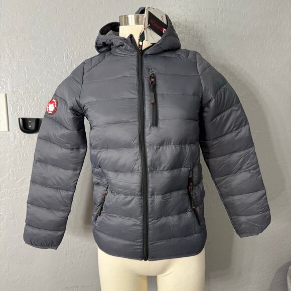 Canada Weather Gear Puffer Jacket - Lightweight Packable grey, M (10/12) - Picture 1 of 8